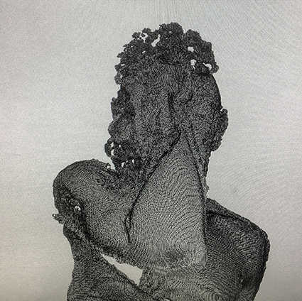 Interrupted 3D scan by artist Paul Coombs